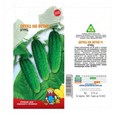 Семена огурец  ДЕТКИ НА ВЕТКЕ F1 – 50 семян, раннеспелый