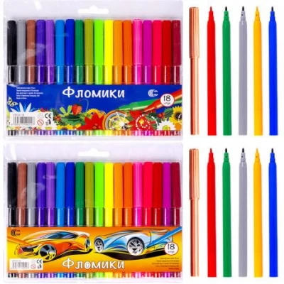 Фломастер 18 кольорів Фломики C CR550-18