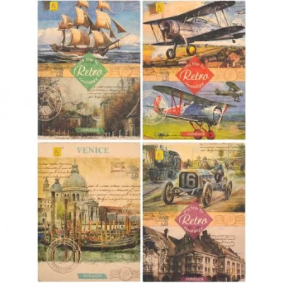 Блокнот А5 Коленкор КРАФТ 144 аркушів, тверда обкладинка