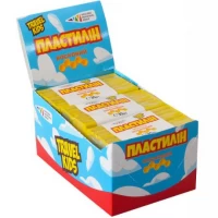 Пластилин восковой "Travel Kids" желтый 30г "Гамма"