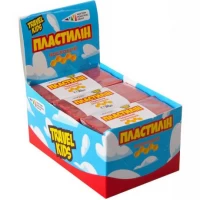 Пластилин восковой "Travel Kids" красный 30г "Гамма"