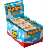 Пластилин восковой "Travel Kids" зеленый 30г "Гамма"