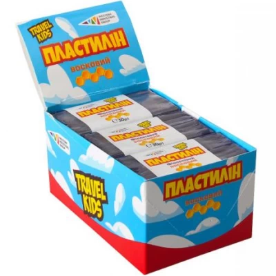 Пластилін восковий Travel Kids фіолетовий 30г Гамма