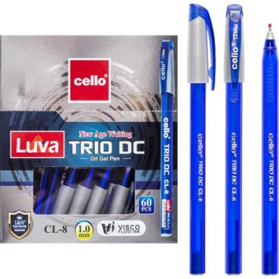 Ручка масляная "Trio DC" Cello CL-8-60 синяя