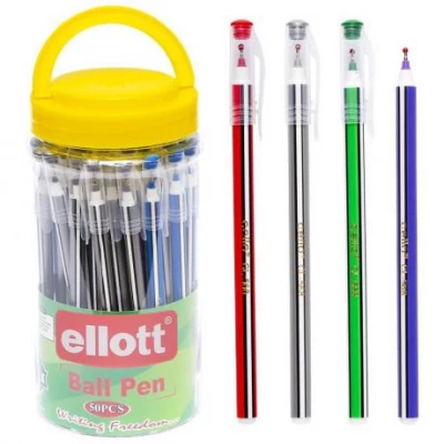 Ручка масляна Ellott CL568-50 PVC синя