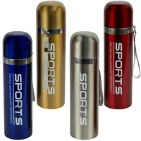 Термопляшка 500 мл із нержавіючої сталі з кнопкою для пиття B25-11