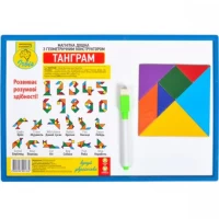 Доска магнитная с магнитным танграм-головоломкой.