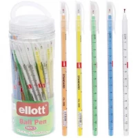 Ручка масляна Ball Pen Ellott  ET369-50 PVC синя 18см