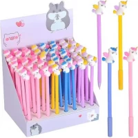 Ручка гелевая 6065 "Единорог" синяя