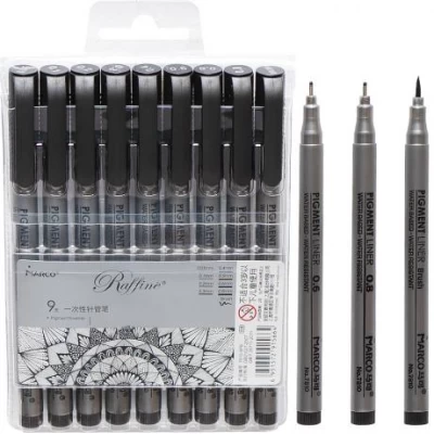 Набір лінерів чорних Raffine 8+1 MARCO