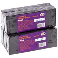 Пластилин скульптурный 800г "Творчество" черный "Гамма" 402302