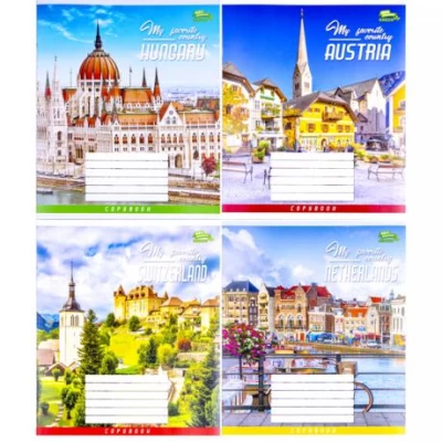 Зошит кольоровий 24 аркуша, лінія Green 3065