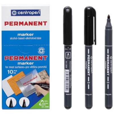 Маркер перманентний чорний 2836 CENTROPEN.