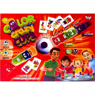 Настільна розважальна гра Color Crazy Cups УКР CCC-01-01U