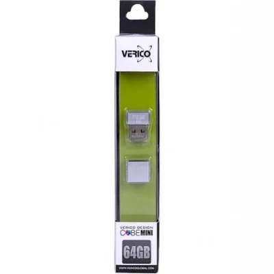 Флешка Verico USB 64Gb MiniCube Silver 1UDOV-M7SR63-NN