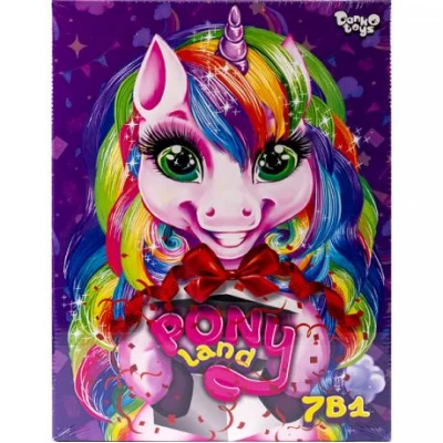 Креативное творчество Pony Land 7 в 1 рус PL-01-01/ДТ-ОО-09299