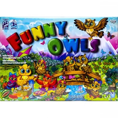 Настільна гра-ходилка 3+ Funny Owls DTG98 ДТ-ИМ-11-36