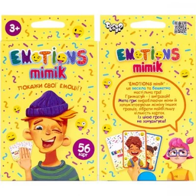 Карточная игра "Emotions Mimik" укр. EM-01-01U Карточная игра "Emotions Mimik" укр. EM-01-01U