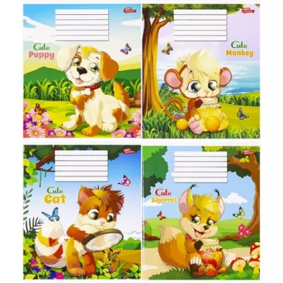 Зошит кольоровий 12 аркушів, лінія 2980 N