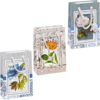 Пакет кольоровий МІНІ КвітиМИКС 8х12х3,5 см 0003