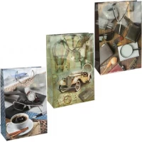 Пакет кольоровий гігант Чоловічий вертикальний 45х30х12см 6021