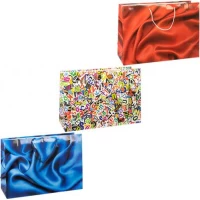 Пакет кольоровий гігант МІКС горизонтальний 32х46х15см 6026