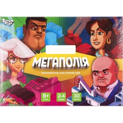 Настільна розважальна гра Мегаполія Premium укр G-MP-01-01U ДТ-БИ-07-86