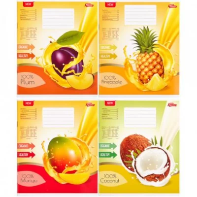 Зошит кольоровий 12 аркушів, лінія 2900 N