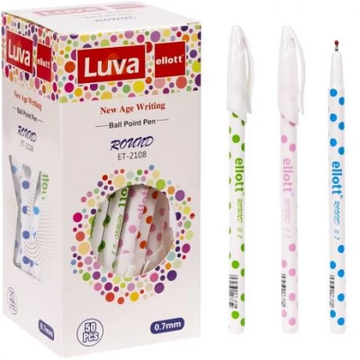 Ручка масляная "Luva" "Ellott" ET2108-50 синяя