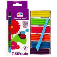Пластилін воск.фруорисц. Творчість 6 кольорів, 90 г Гамма 400304