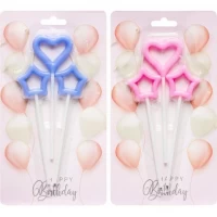 Набор свечей для торта 3шт JY-1060 Набор свечей для торта 3шт JY-1060