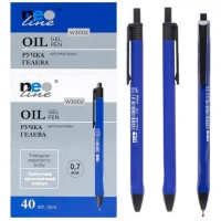 Ручка гелевая автомат NEO LINE 40 штук, синяя W3002