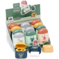 Точилка подвійна 2в1 з гумкою DMS 161 Beowulf