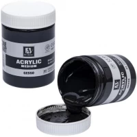 Грунт  художній акриловий Acrylic Medium 500g Чорний GESSO PA61303.500
