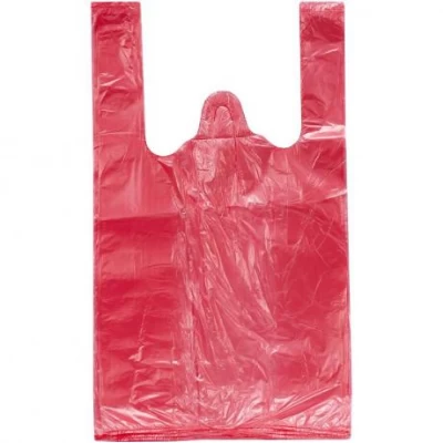 Пакет поліетиленовий майка №1 ЭКО червона