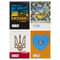 Блокнот А6 80 л., спираль "Патриотические" В-Л6-80/АП-1908