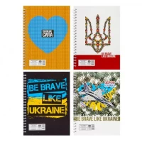 Блокнот А5 80 л., боковая спираль "Патриотические" Б-Л5-80