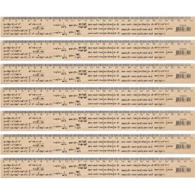 Линейка 30см деревянная "Тригонометрия"