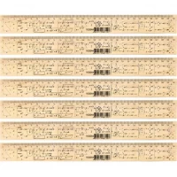 Лінійка 30см дерев'яна Геометрія