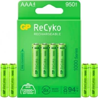 Акумуляторт GP ААА 1000 перезаряжаємі  GP-186585