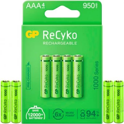 Акумуляторт GP ААА 1000 перезаряжаємі  GP-186585