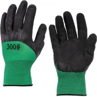 Рукавички робочі Піна 81458 Зелені прогумовані