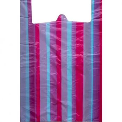 Пакет полиэтиленовая майка "Полосатый" №7