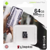 Карта памяти Kingston MicroSDXC 64GB UHS-I A1 (Class 10) (card only)  0044676/298963