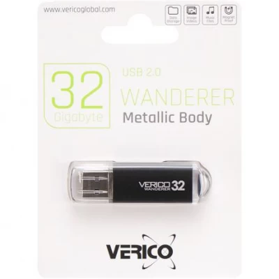 Флешка Verico USB 32Gb Wanderer Black 600678 Флешка Verico USB 32Gb Wanderer Black 600678
