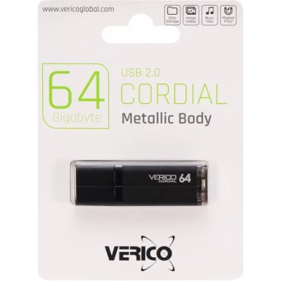Флешка Verico USB 64Gb Cordial Black 601392