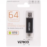 Флешка Verico USB 64Gb Hybrid CLASSIC 601934