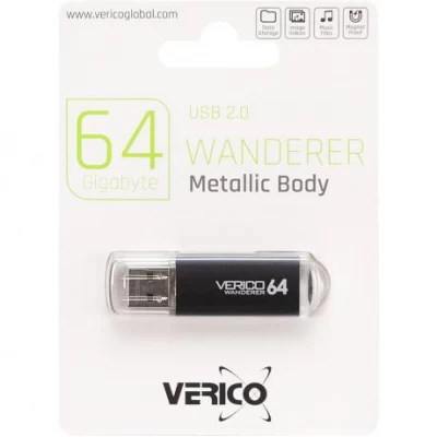Флешка Verico USB 64Gb Wanderer Black 600739