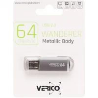 Флешка Verico USB 64Gb Wanderer Gray 600746 Флешка Verico USB 64Gb Wanderer Gray 600746