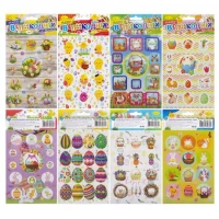 Набір наклейок Великодніх В6 2л. 11,5*16,6см  НС-В6-14